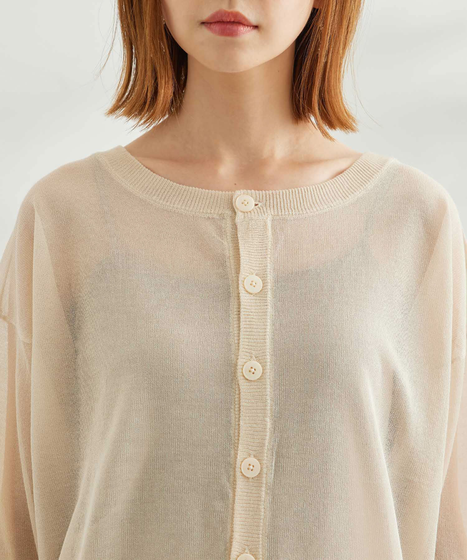 Rope&rsquo;Picnic「【WEB限定カラー:ピンク】2WAY/シアーカーディガン」|カーディガン|