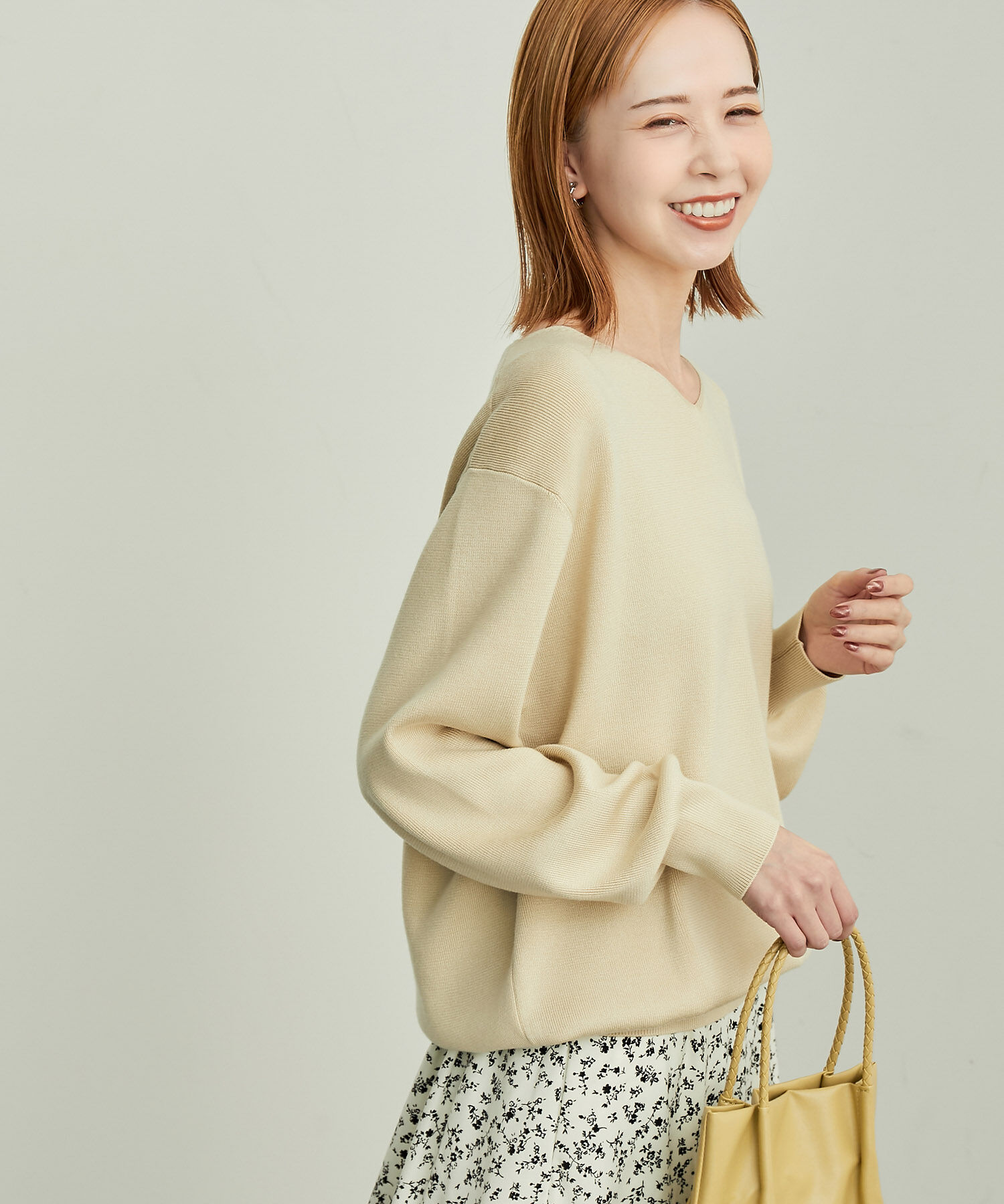 Rope&rsquo;Picnic「マシュマロニットVネックプルオーバー/洗濯機OK」|ニット・セーター|