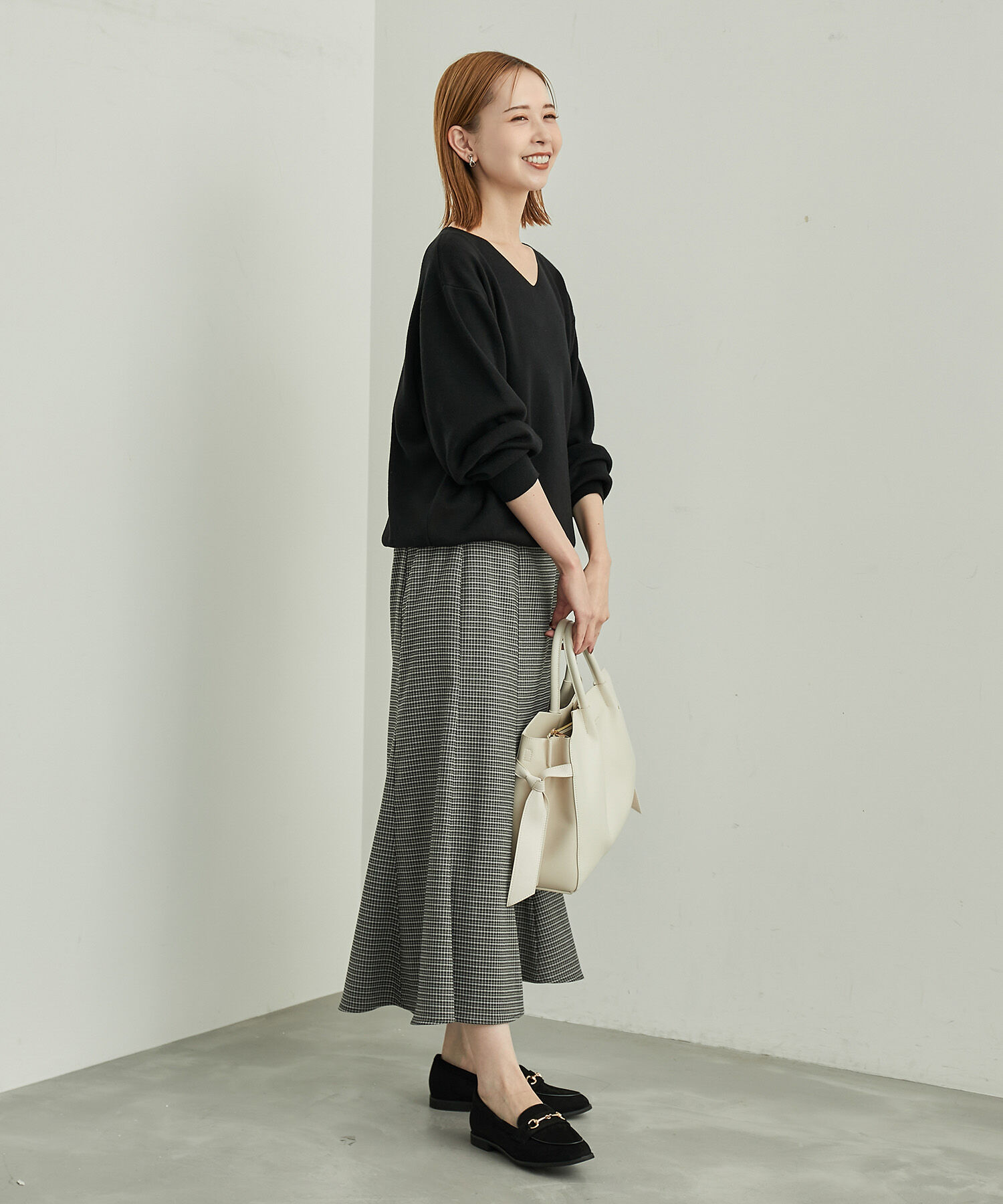 Rope&rsquo;Picnic「マシュマロニットVネックプルオーバー/洗濯機OK」|ニット・セーター|