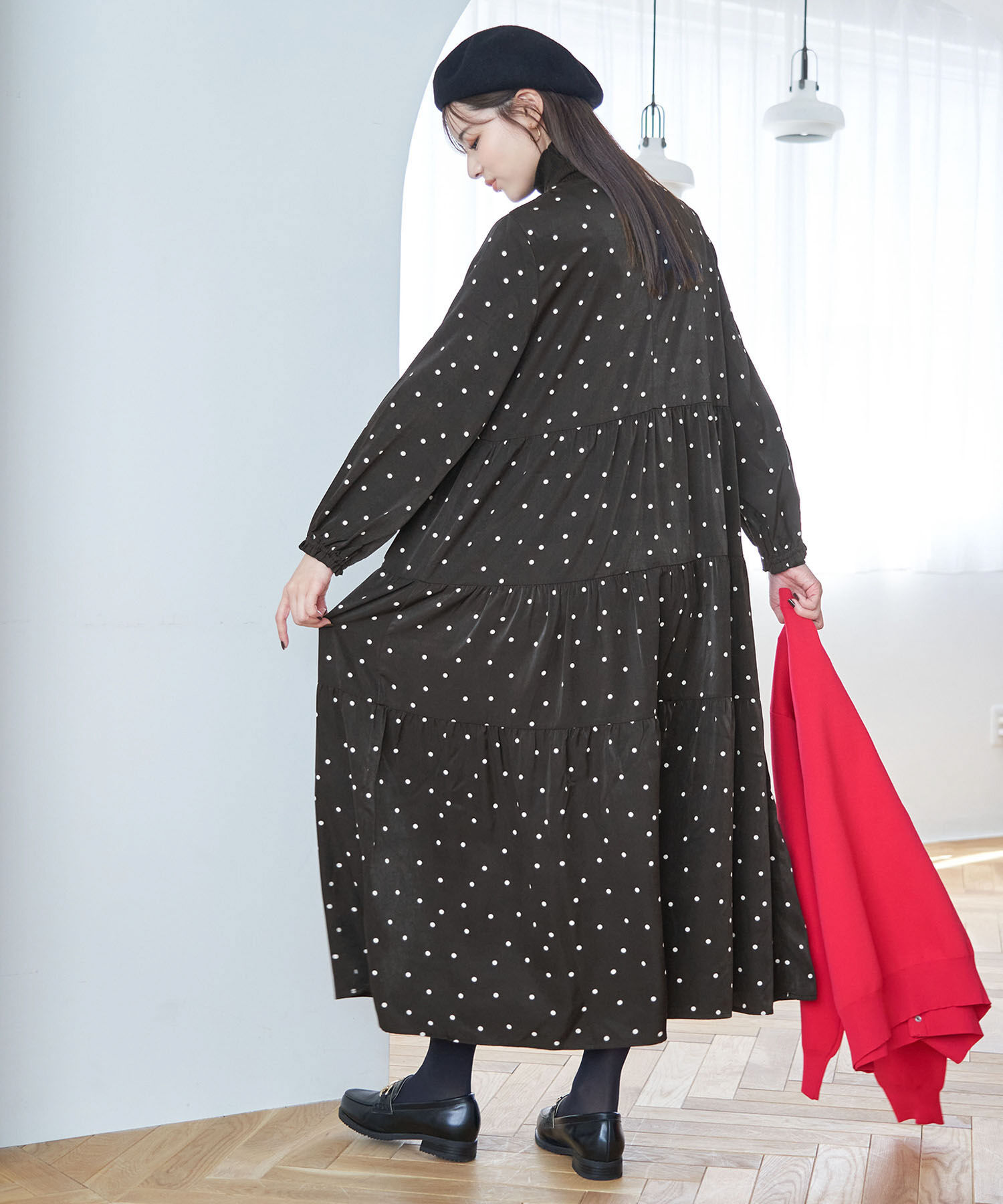 Rope&rsquo;Picnic「【一部店舗限定】アソート柄ティアードワンピース」|ワンピース|