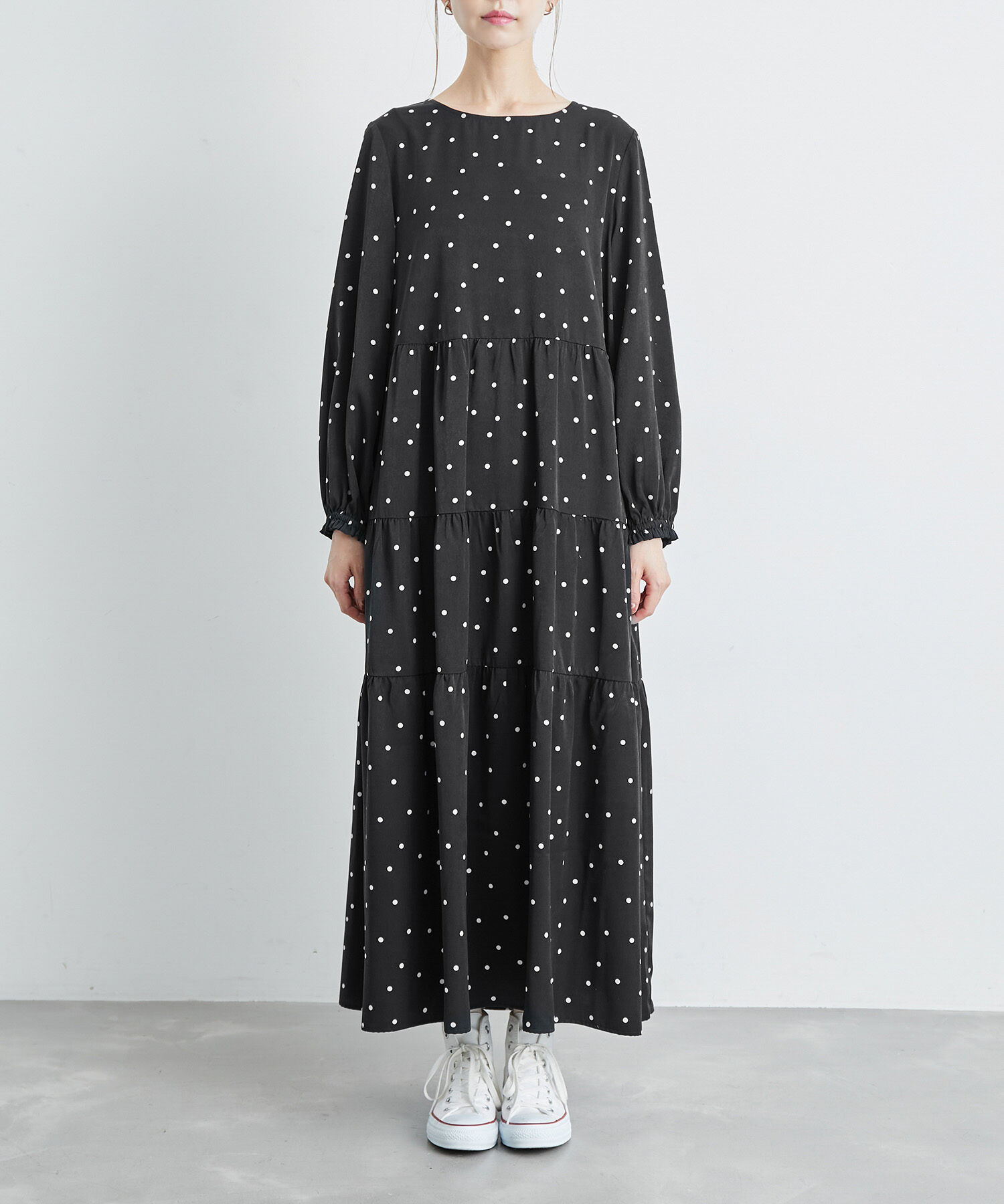 Rope&rsquo;Picnic「【一部店舗限定】アソート柄ティアードワンピース」|ワンピース|