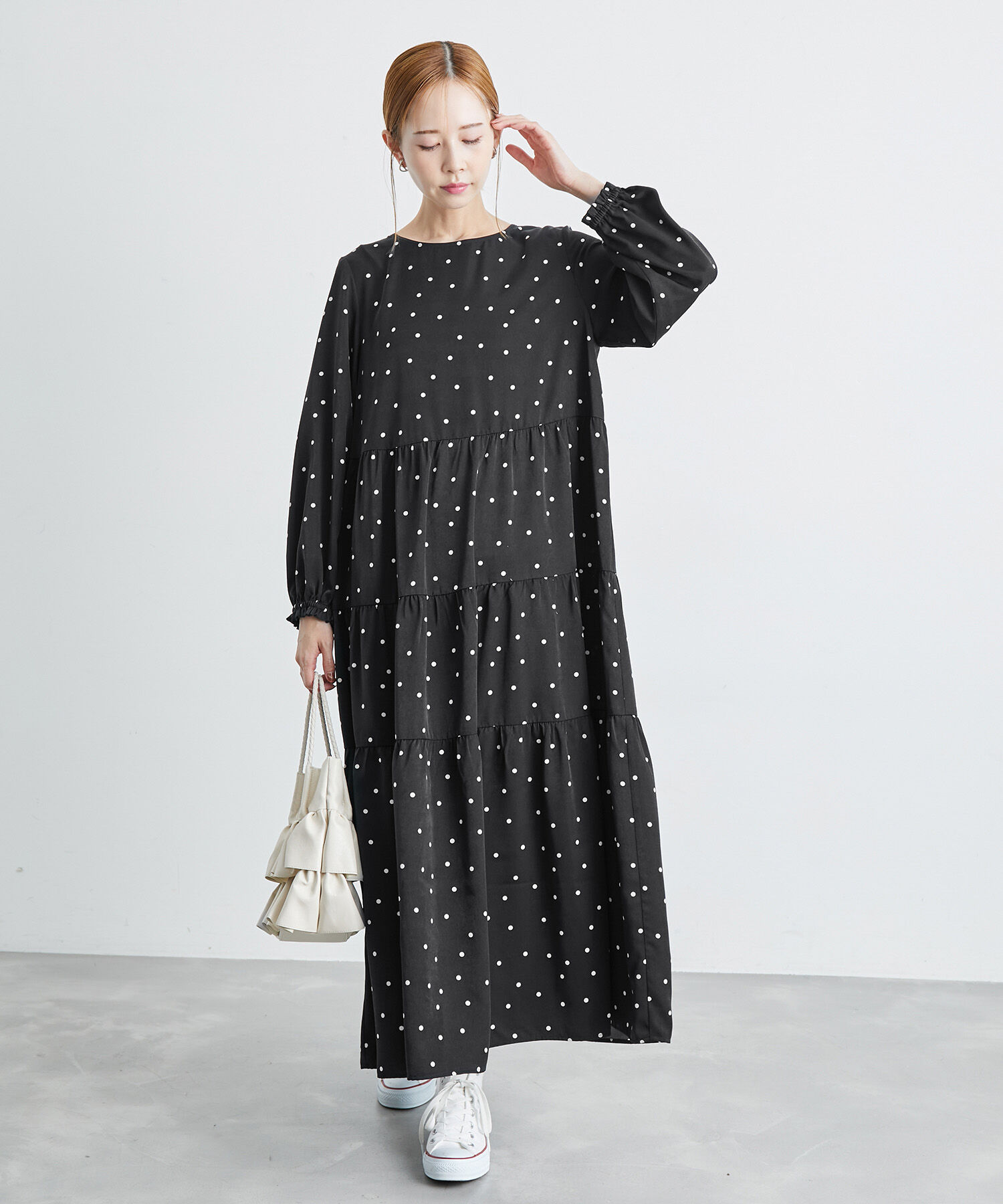 Rope&rsquo;Picnic「【一部店舗限定】アソート柄ティアードワンピース」|ワンピース|