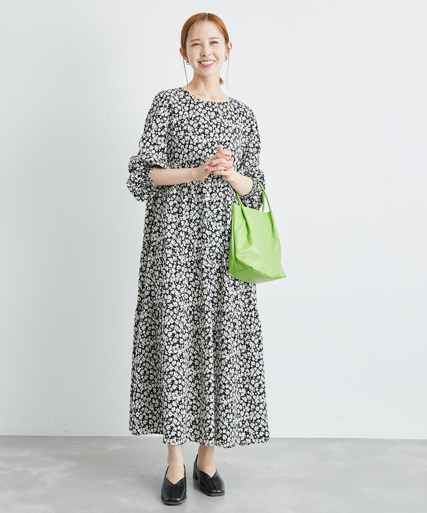 Rope&rsquo;Picnic「【一部店舗限定】アソート柄ティアードワンピース」|ワンピース|