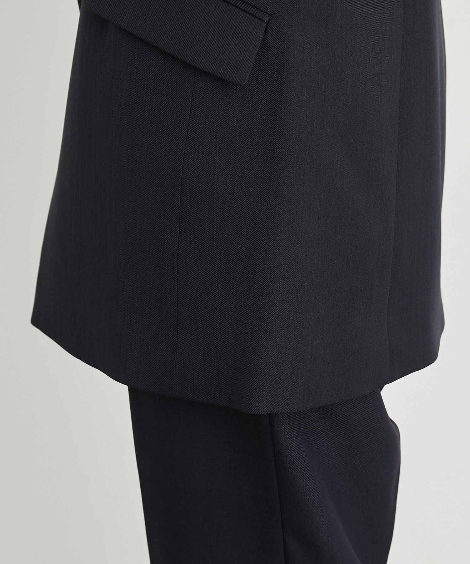 Rope&rsquo;Picnic「ウールライクサキソニーノーカラースリーブレスジャケット」|ベスト・ジレ|