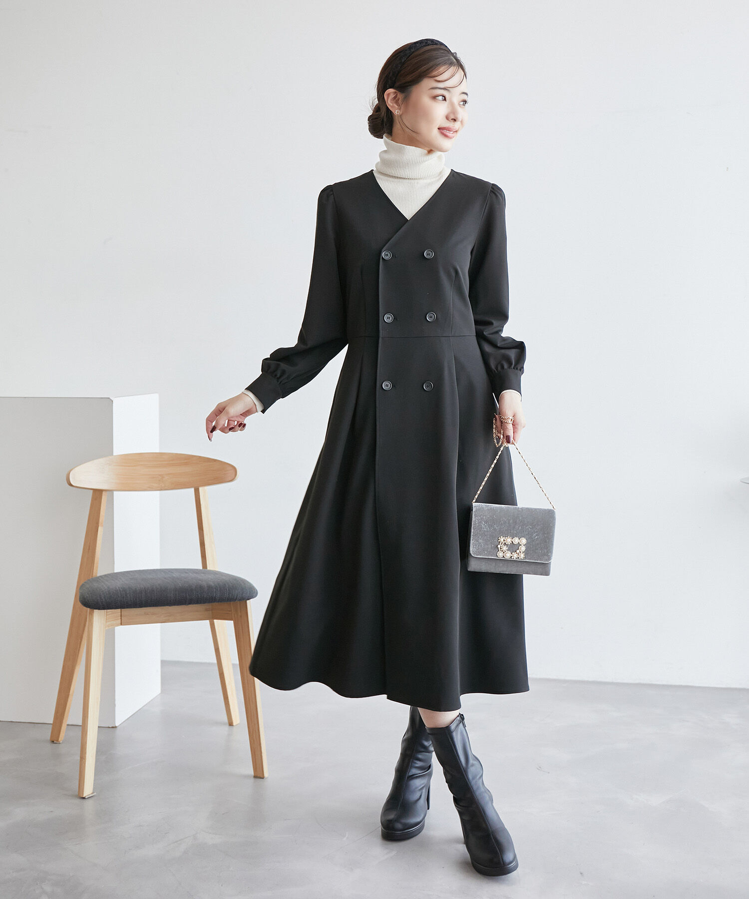 Rope&rsquo;Picnic「トレンチ風ワンピース」|ワンピース|