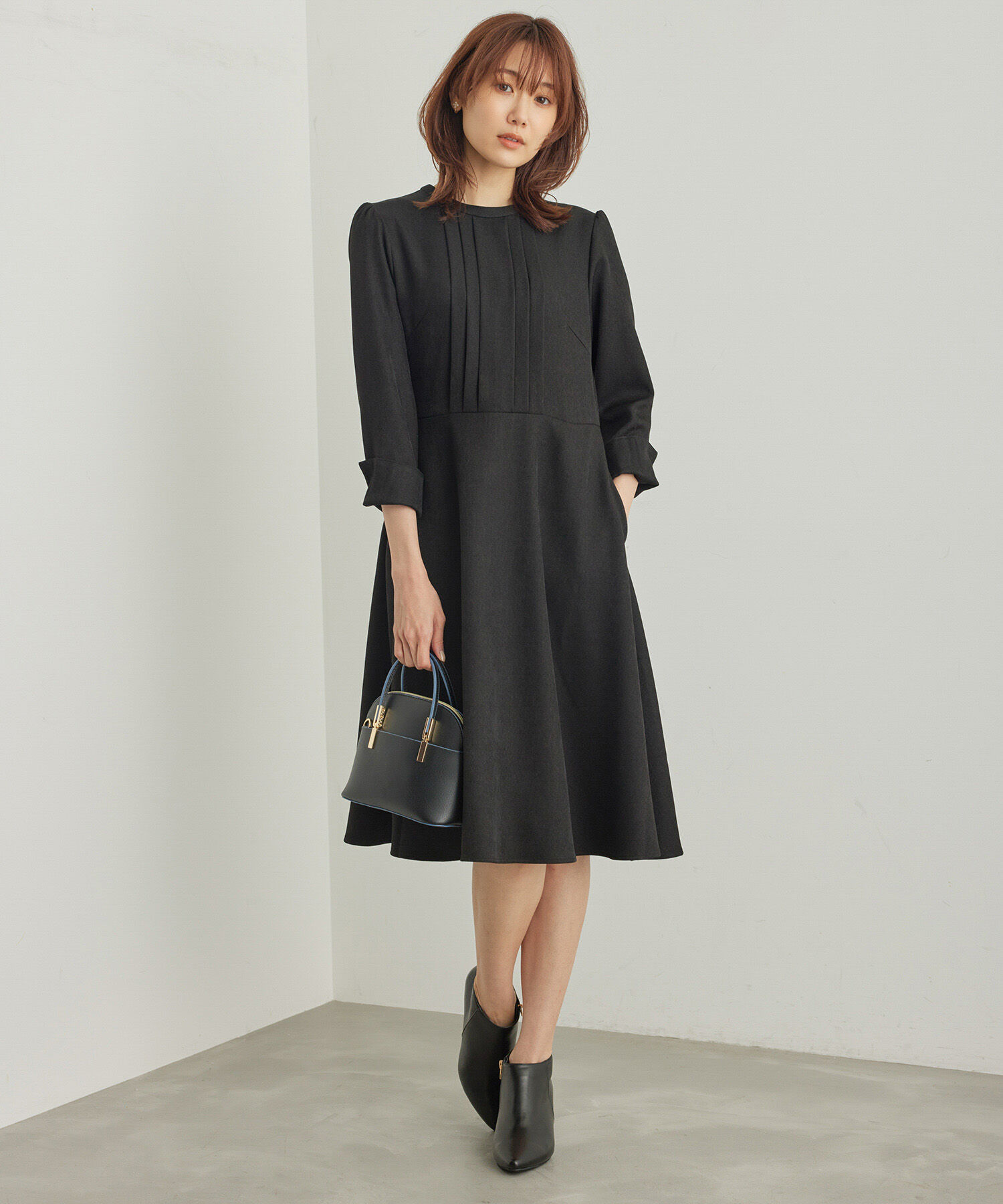 Rope&rsquo;Picnic「【WEB限定】ラナテック/フィット＆フレアワンピース」|ワンピース|