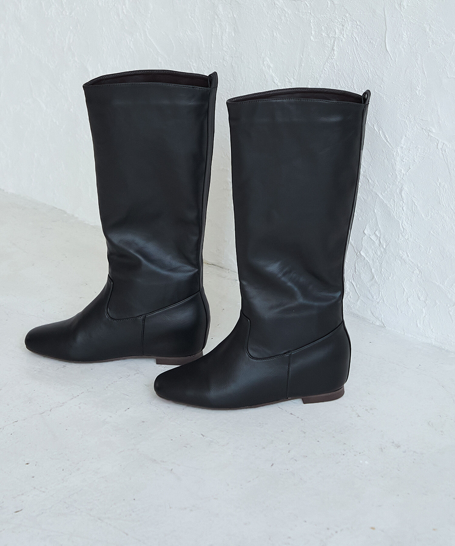 ROPE PICNIC PASSAGE「【CM着用商品】【一部店舗限定:ネイビー】ラク美/インソールロングブーツ」|その他|ブラック(01)