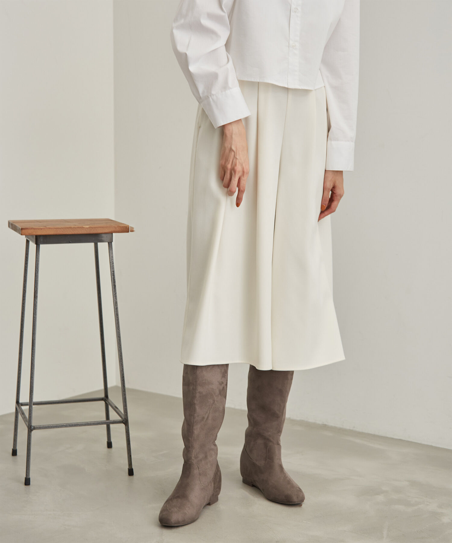 ROPE PICNIC PASSAGE「【CM着用商品】【一部店舗限定:ネイビー】ラク美/インソールロングブーツ」|その他|