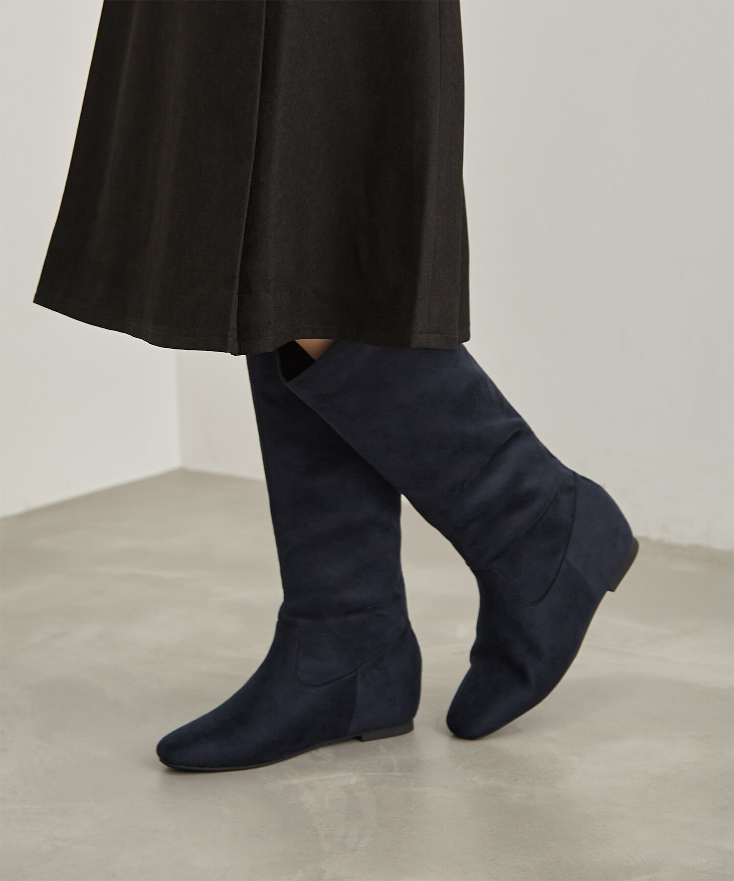 ROPE PICNIC PASSAGE「【CM着用商品】【一部店舗限定:ネイビー】ラク美/インソールロングブーツ」|その他|