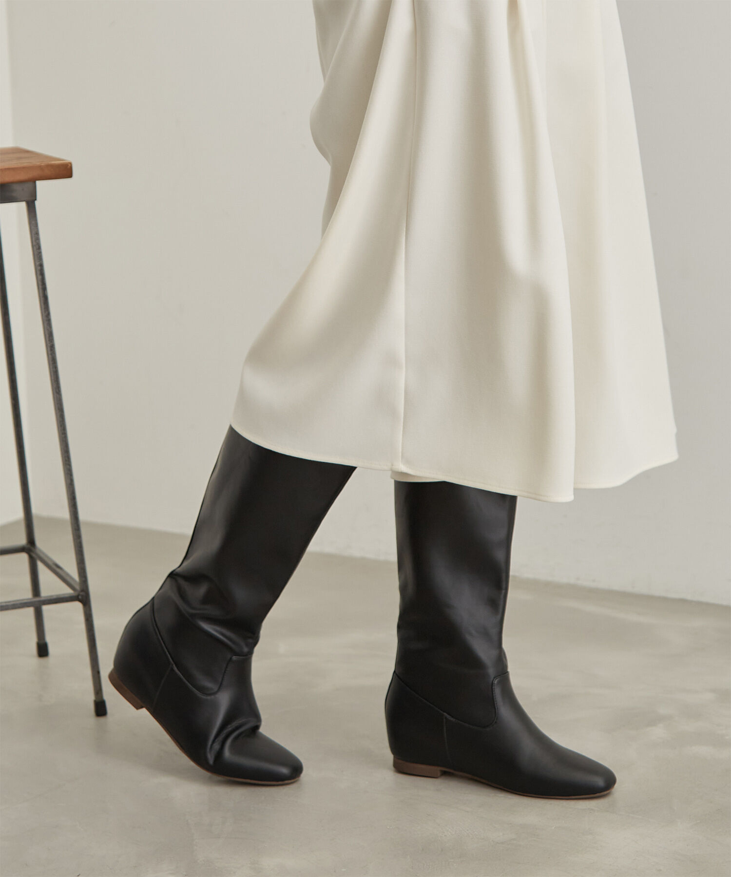 ROPE PICNIC PASSAGE「【CM着用商品】【一部店舗限定:ネイビー】ラク美/インソールロングブーツ」|その他|