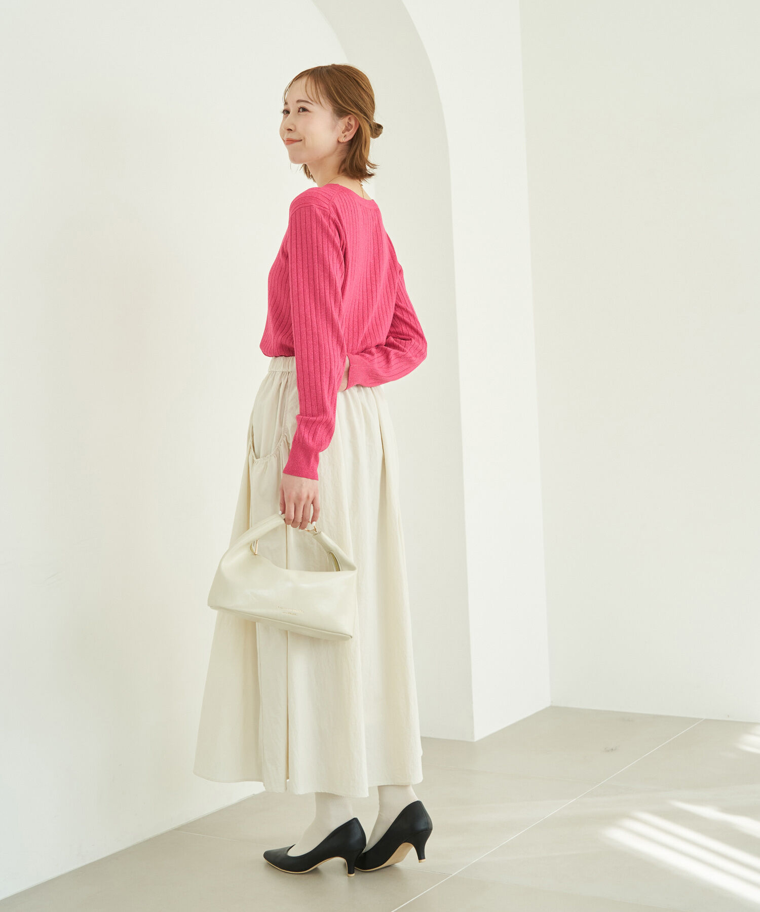 Rope&rsquo;Picnic「ラメワイドリブニットプルオーバー」|ニット・セーター|