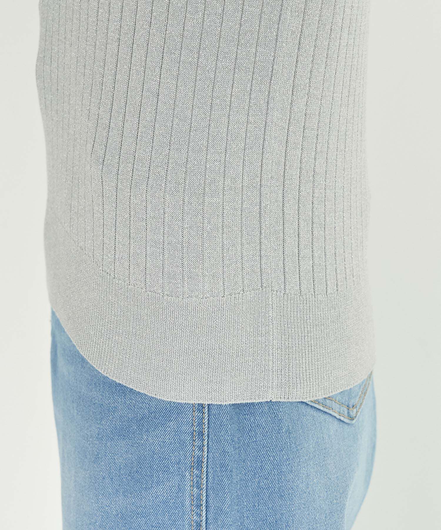 Rope&rsquo;Picnic「ラメワイドリブニットプルオーバー」|ニット・セーター|