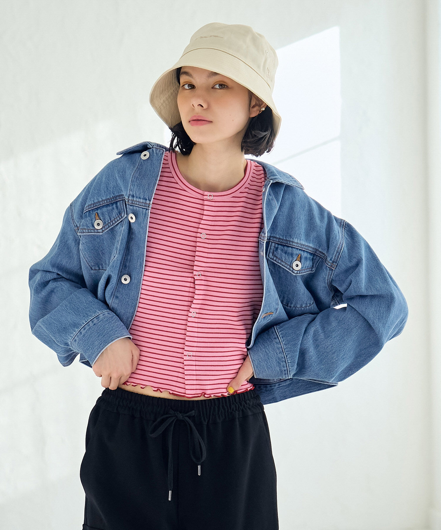 ROPE' PICNIC R「ショート丈デニムジャケット」|デニムジャケット|