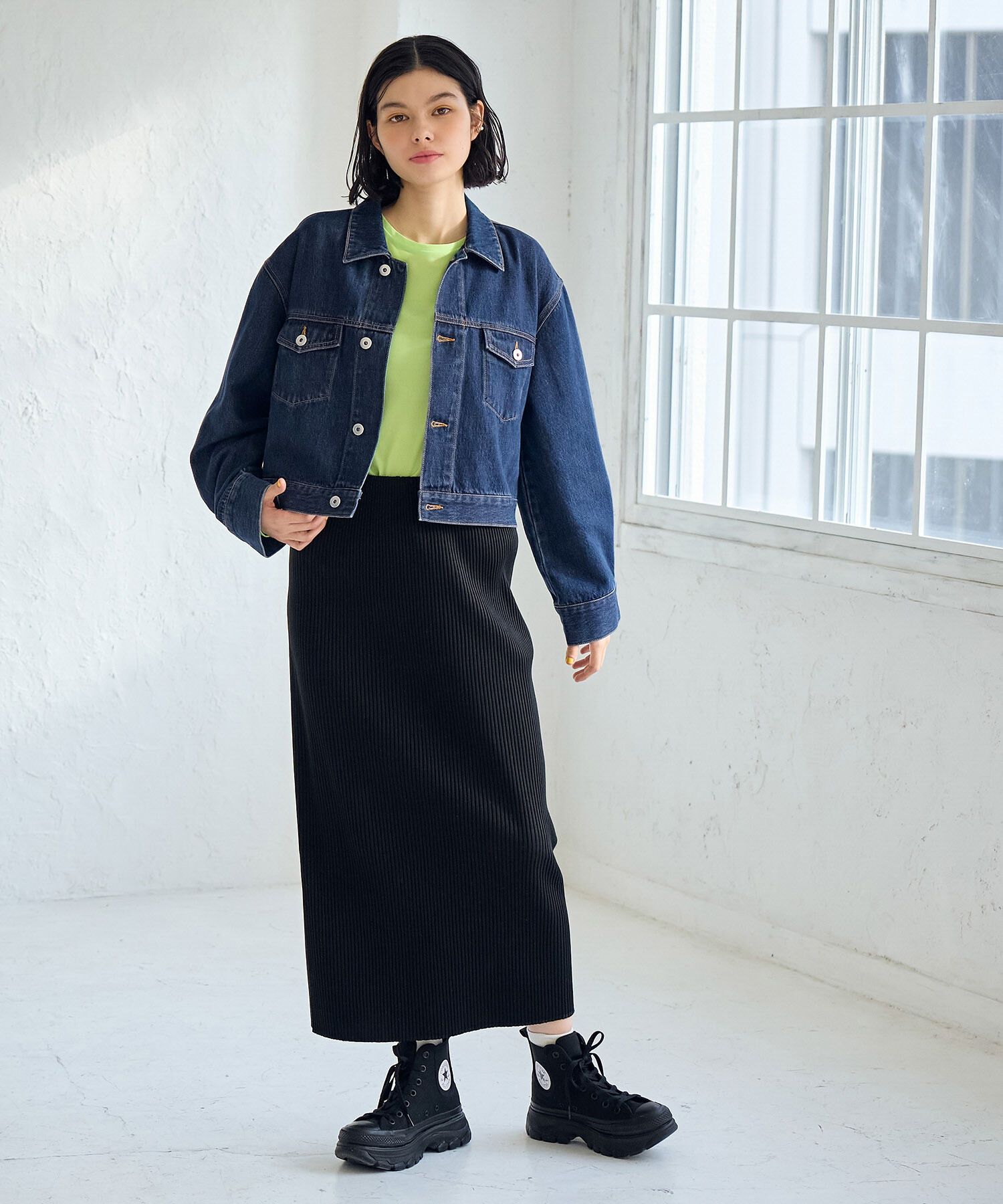 ROPE' PICNIC R「ショート丈デニムジャケット」|デニムジャケット|