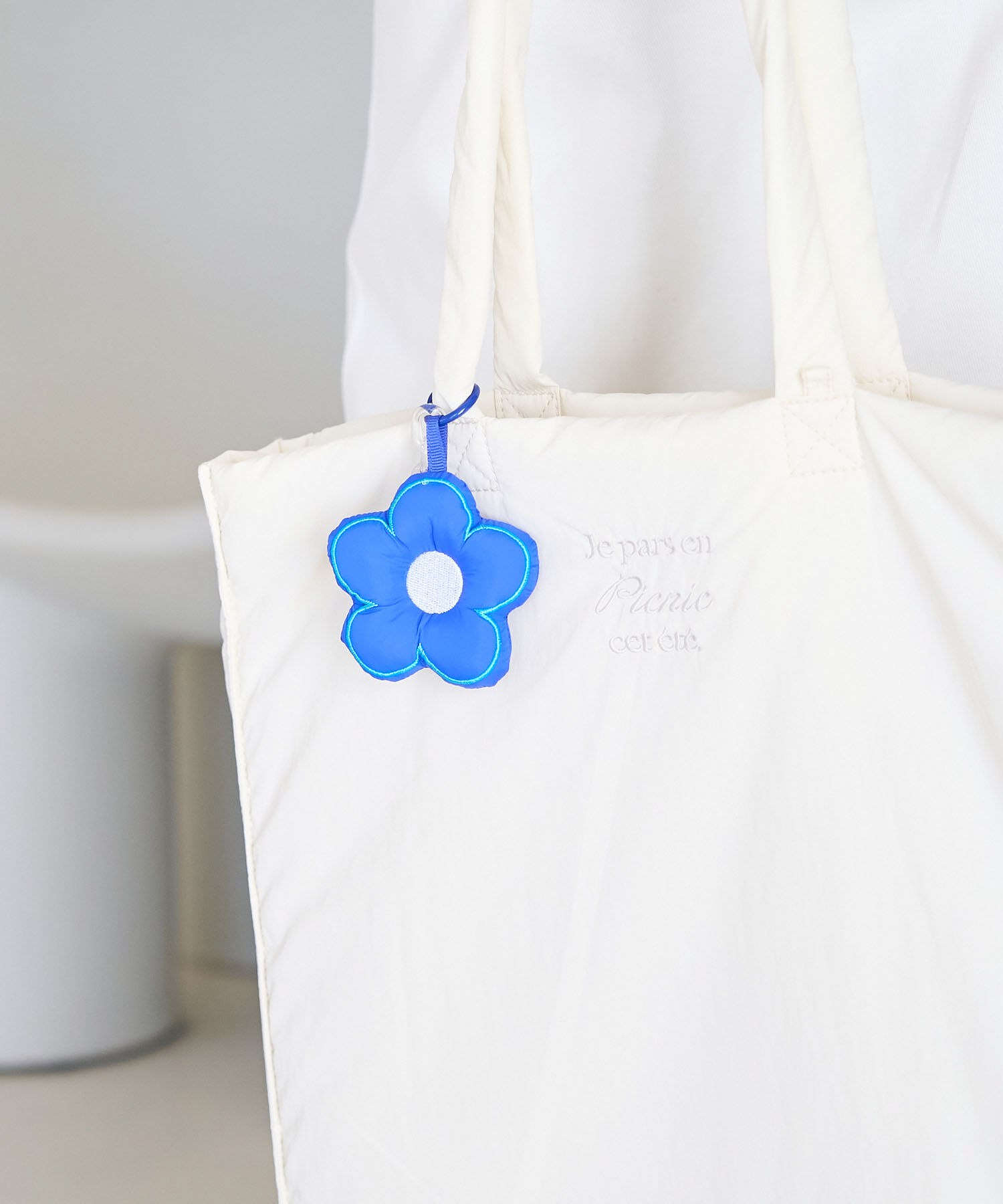 ROPE PICNIC PASSAGE「カラフルパディングフラワーキーホルダー」|チャーム・キーホルダー|ブルー(44)