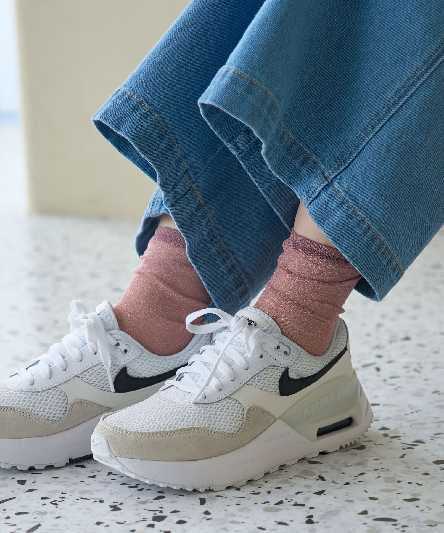 ROPE PICNIC PASSAGE「シアーラメソックス」|ソックス|ピンク(63)