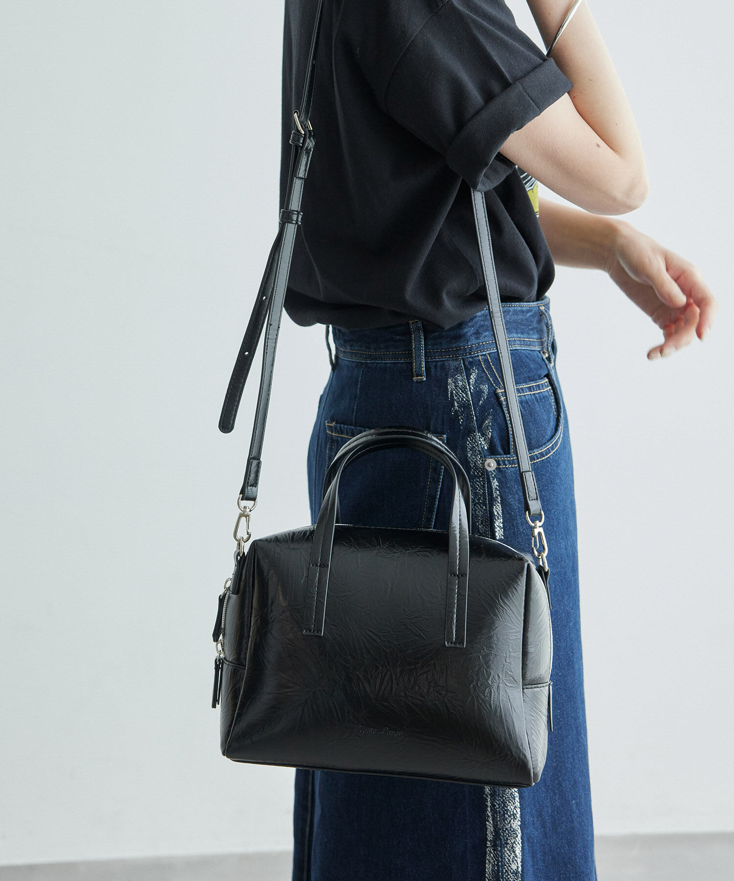 ROPE PICNIC PASSAGE「【Legato Largo/レガートラルゴ】【一部店舗限定】 メタリックボストンバッグ」|ボストンバッグ|