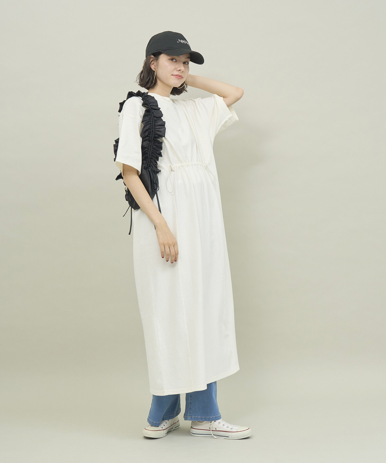 ROPE' PICNIC R「ウエストドロスト付きTワンピース」|ワンピース|