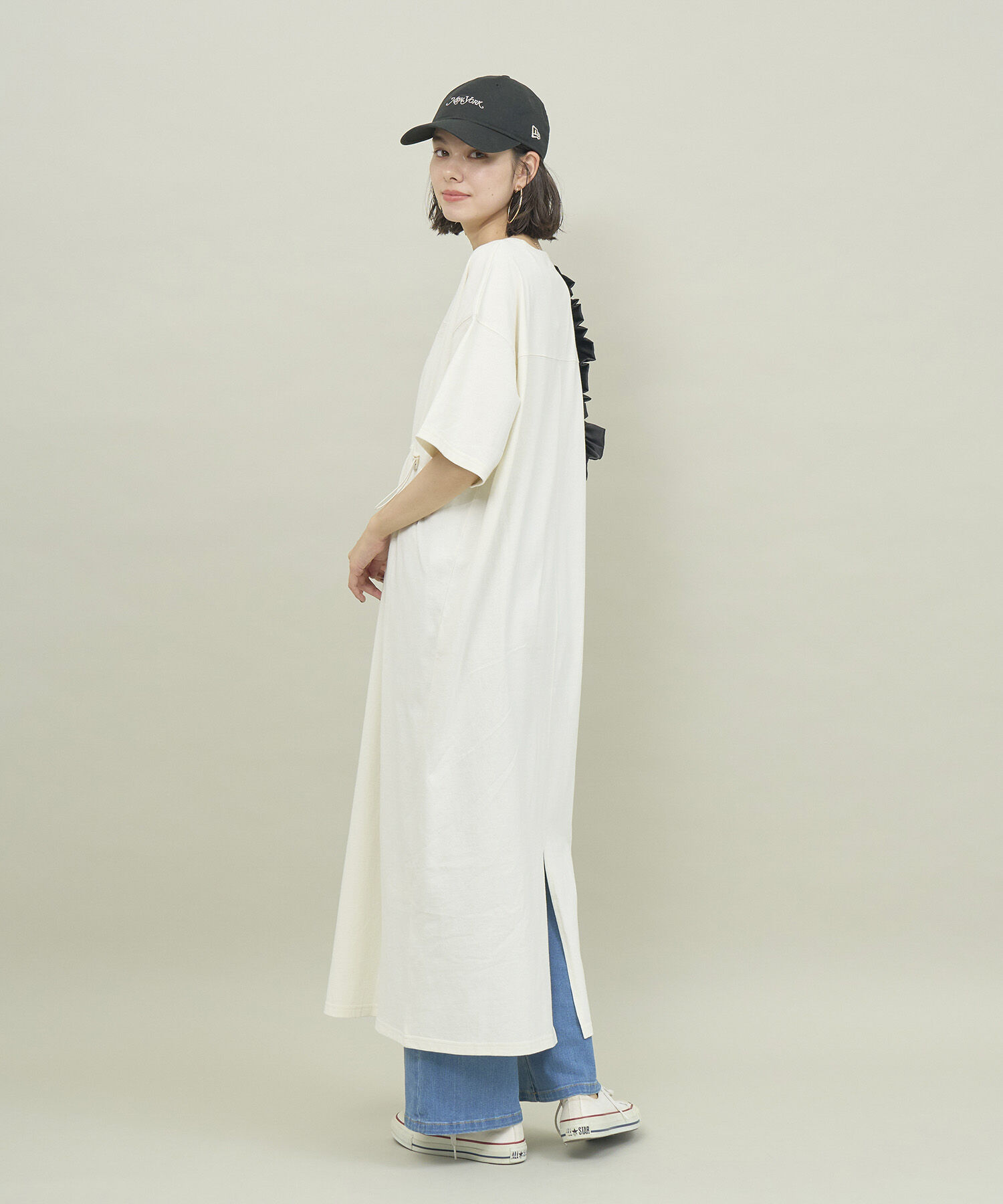 ROPE' PICNIC R「ウエストドロスト付きTワンピース」|ワンピース|