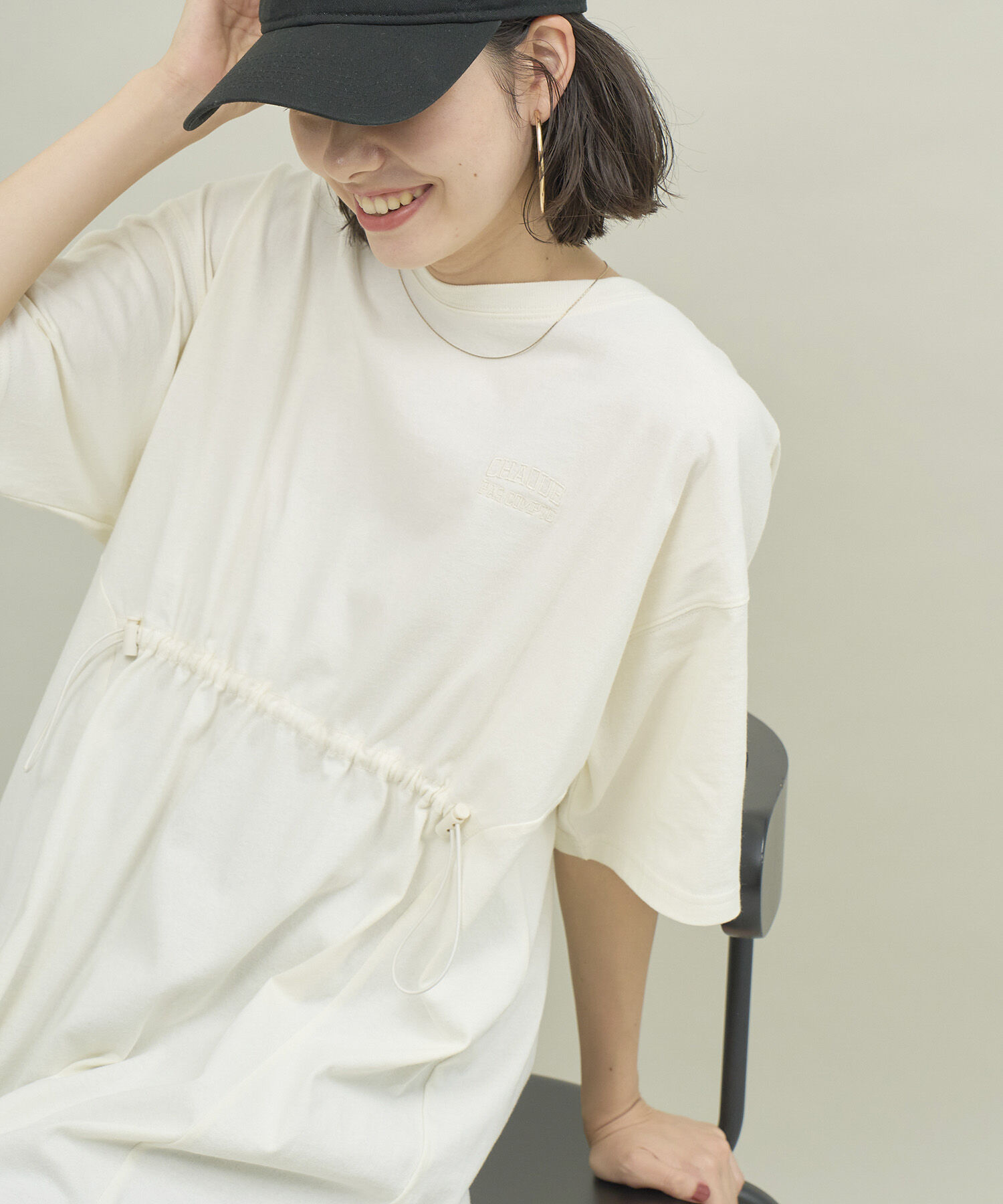 ROPE' PICNIC R「ウエストドロスト付きTワンピース」|ワンピース|