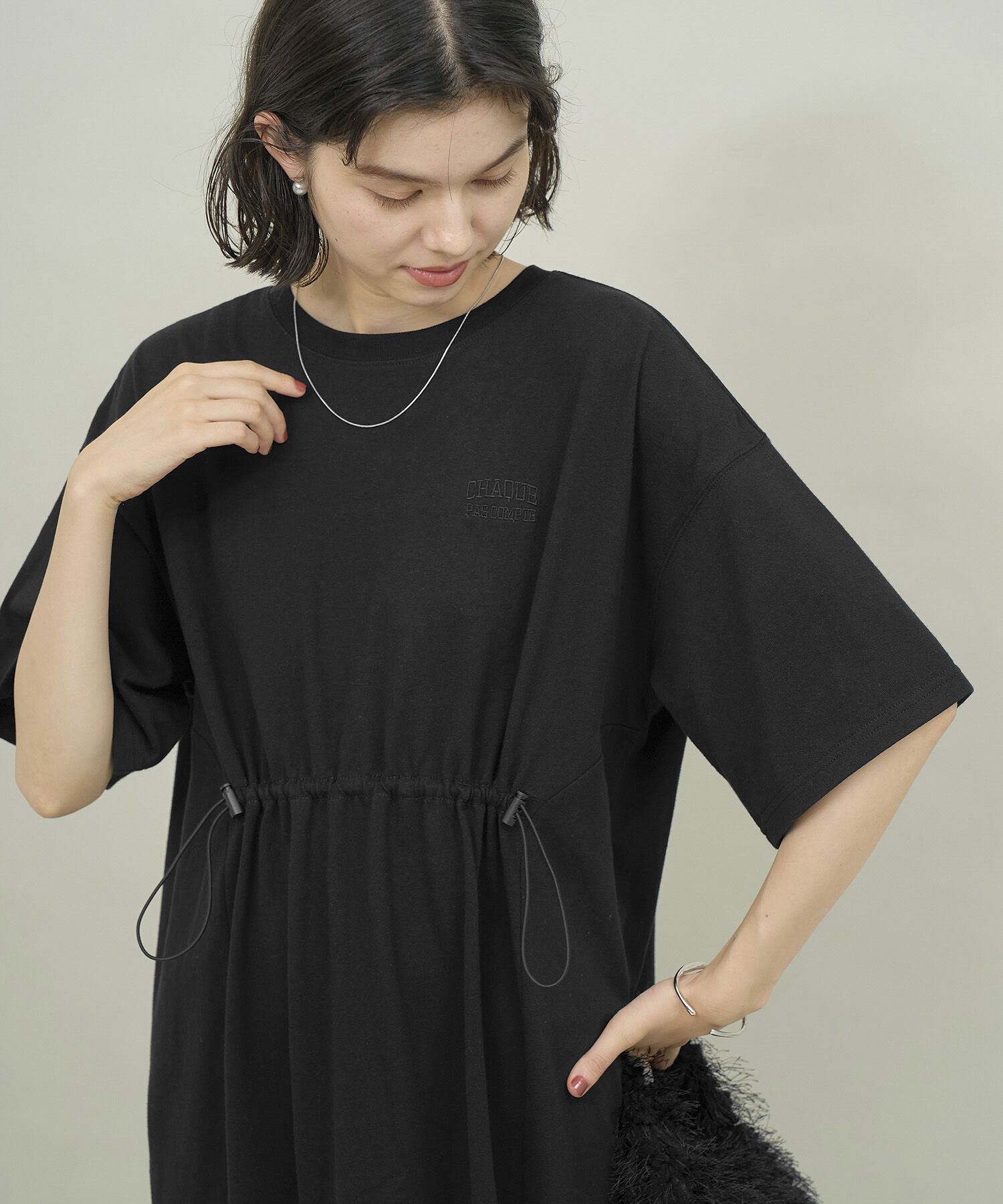 ROPE' PICNIC R「ウエストドロスト付きTワンピース」|ワンピース|