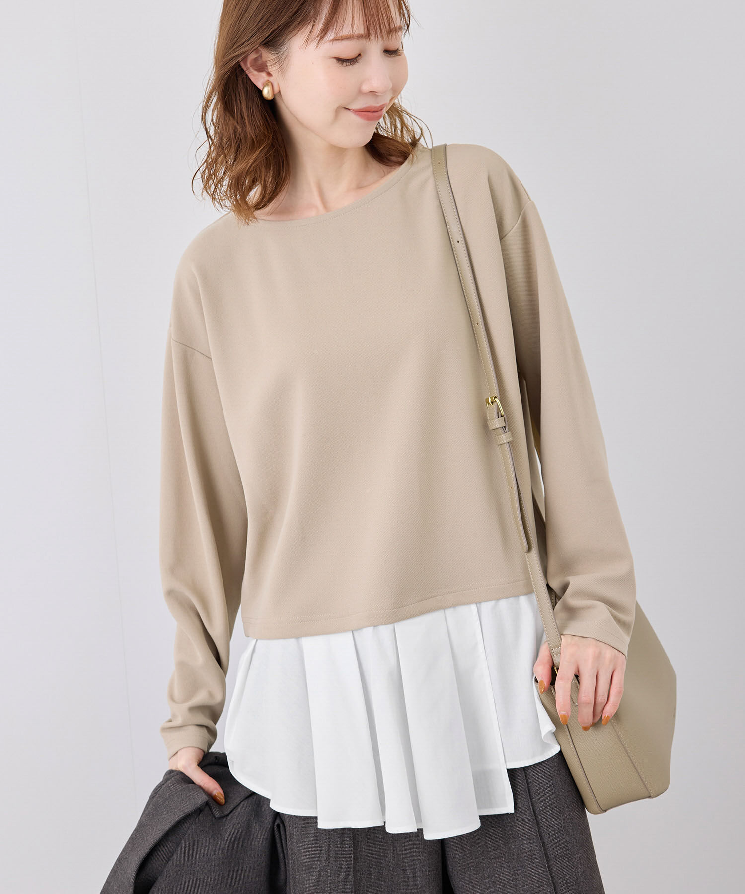 Rope&rsquo;Picnic「レイヤードカットプルオーバー」|Tシャツ・カットソー|