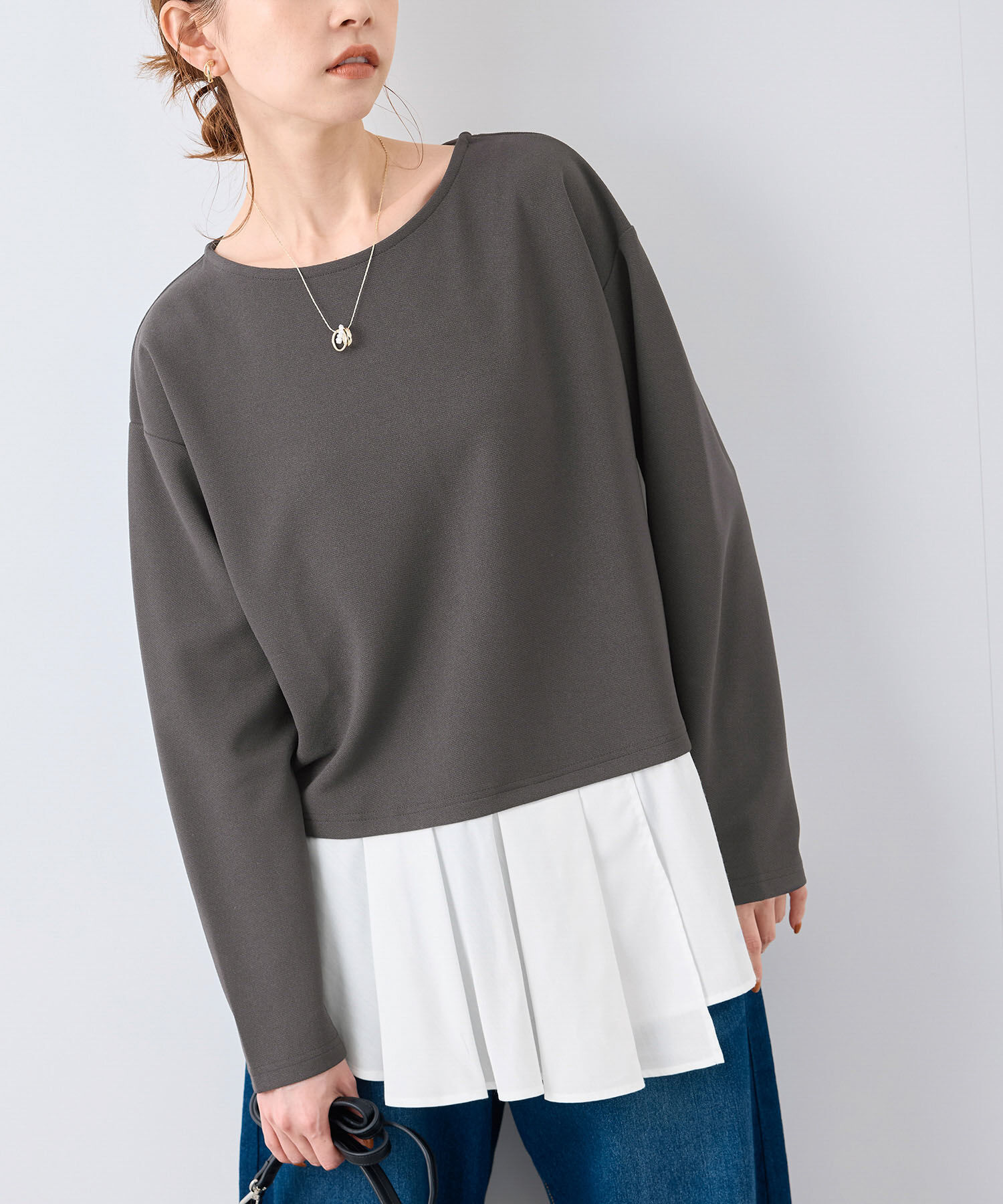 Rope&rsquo;Picnic「レイヤードカットプルオーバー」|Tシャツ・カットソー|