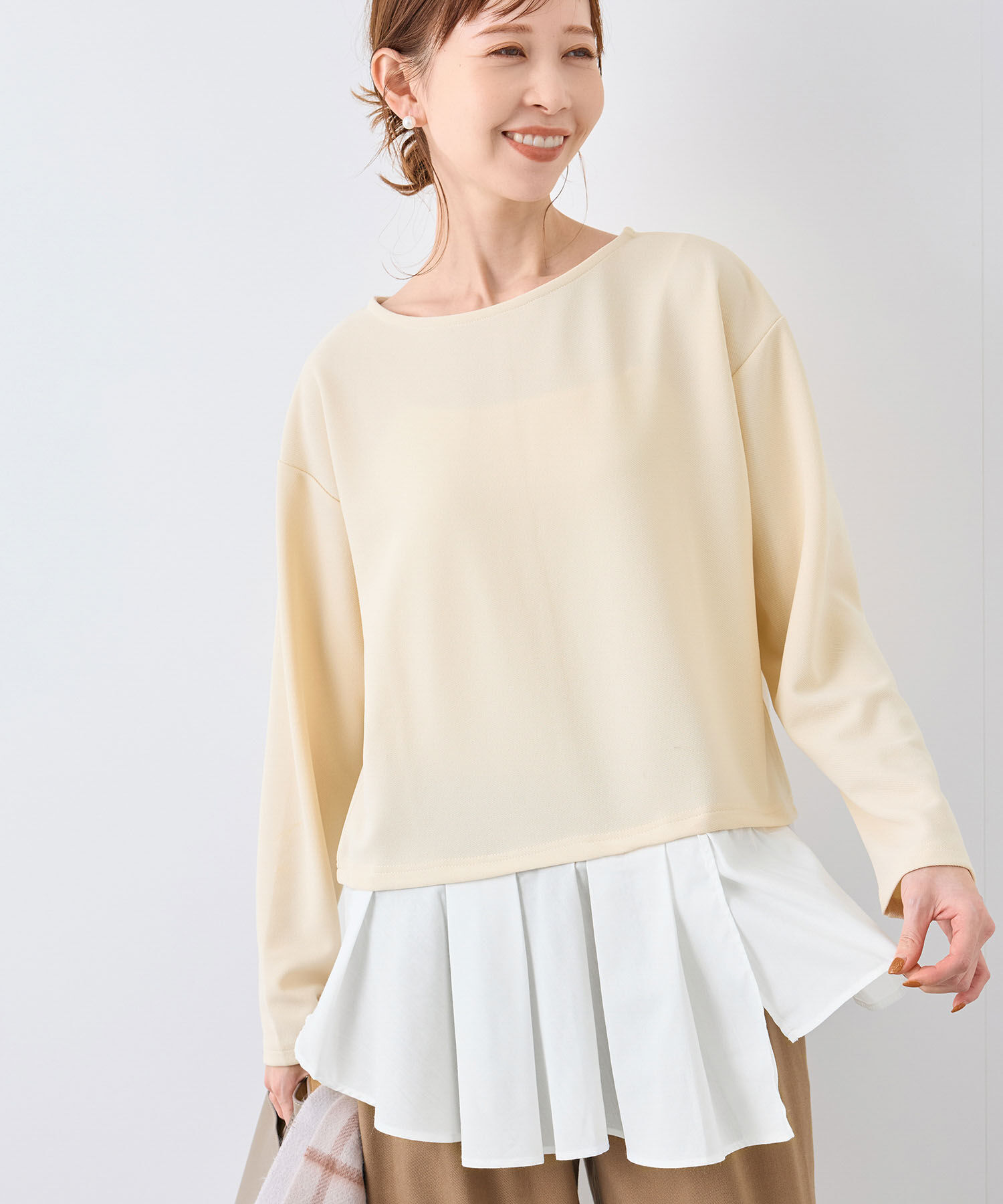 Rope&rsquo;Picnic「レイヤードカットプルオーバー」|Tシャツ・カットソー|キナリ系(18)