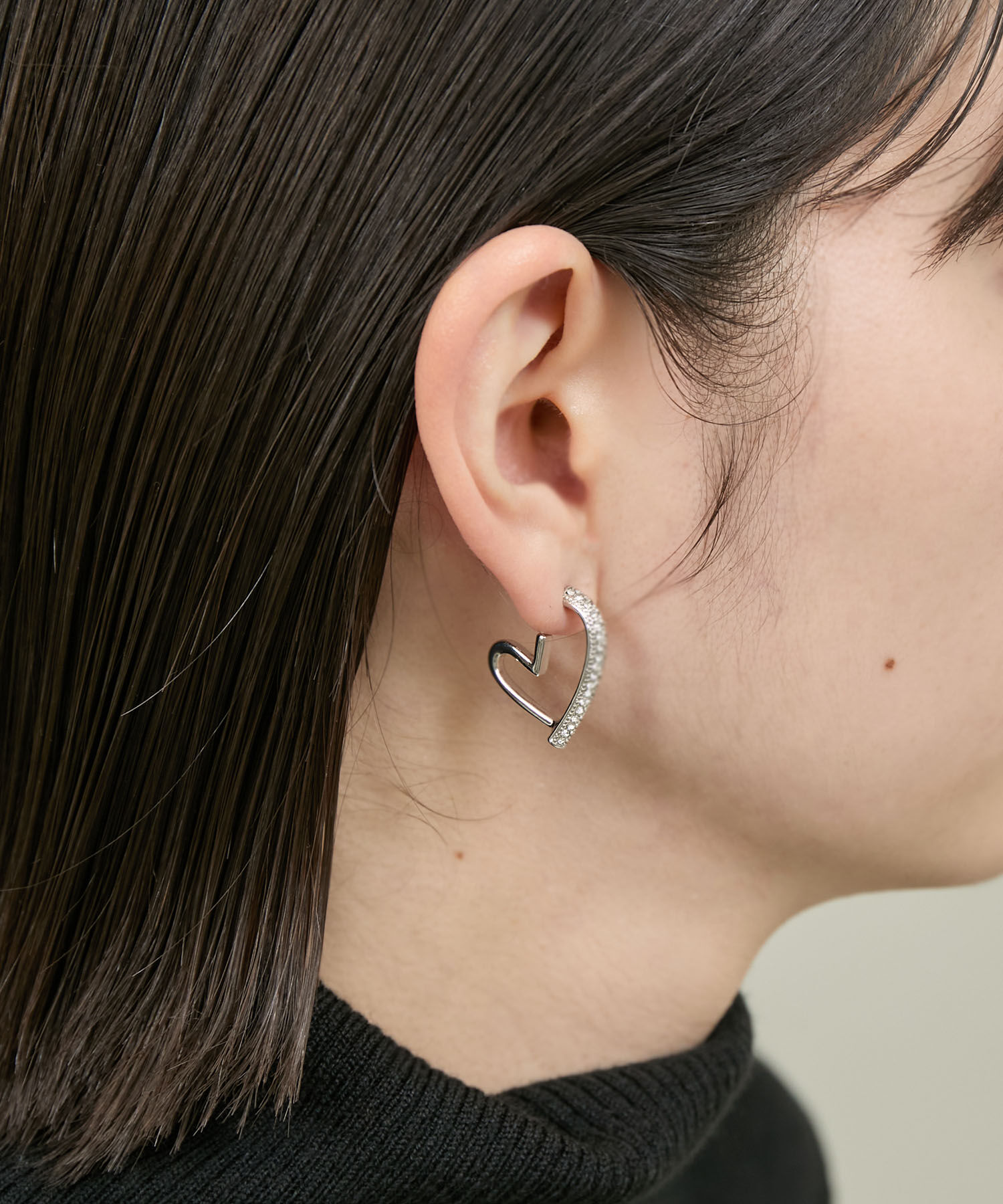 ROPE PICNIC PASSAGE「ハートフープピアス」|ピアス|