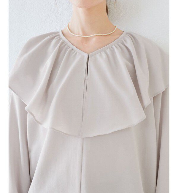 Rope&rsquo;Picnic「フレアカラーブラウス/UVカット・接触冷感・吸水速乾」|シャツ・ブラウス|