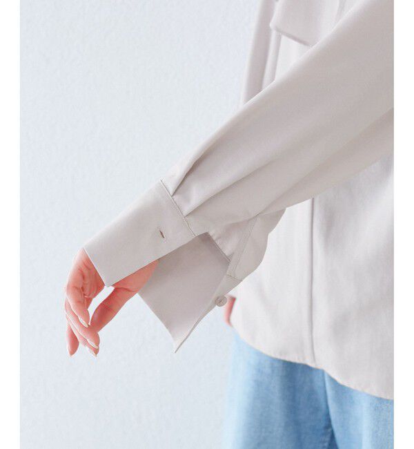 Rope&rsquo;Picnic「フレアカラーブラウス/UVカット・接触冷感・吸水速乾」|シャツ・ブラウス|