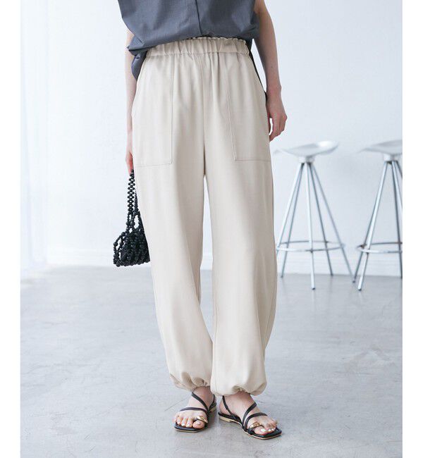Rope&rsquo;Picnic「ドロストリラックスイージーワイドパンツ」|チノ|