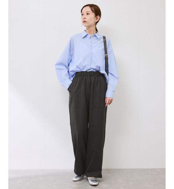 Rope&rsquo;Picnic「ドロストリラックスイージーワイドパンツ」|チノ|