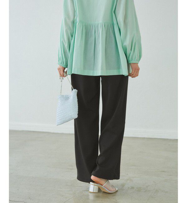 Rope&rsquo;Picnic「ドロストリラックスイージーワイドパンツ」|チノ|