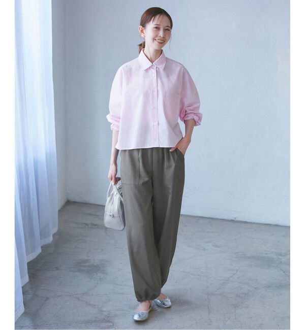 Rope&rsquo;Picnic「ドロストリラックスイージーワイドパンツ」|チノ|