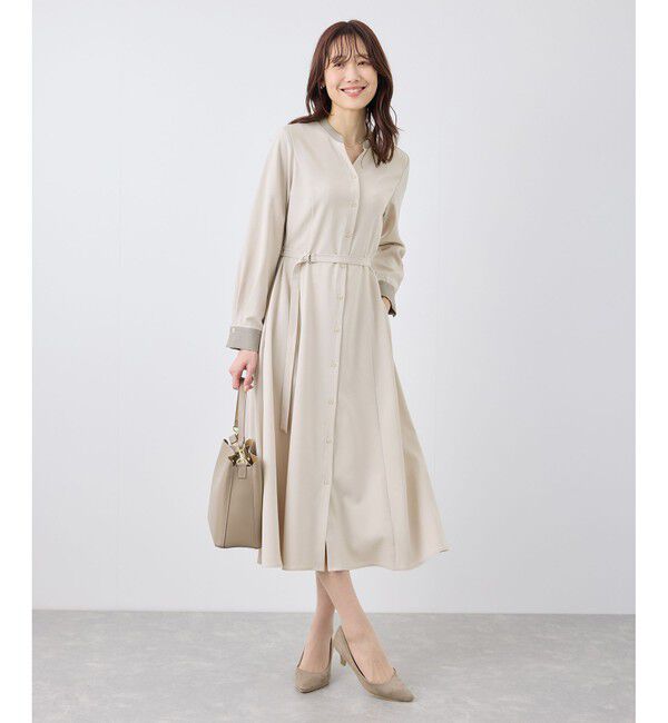 Rope&rsquo;Picnic「【3サイズ展開】配色アソートシャツワンピース」|ワンピース|