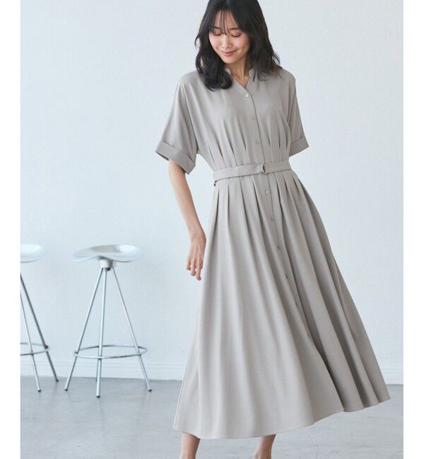 Rope&rsquo;Picnic「【3サイズ展開】シャツコンシャス半袖ワンピース」|ワンピース|