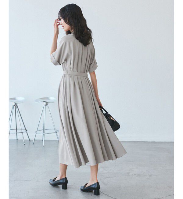 Rope&rsquo;Picnic「【3サイズ展開】シャツコンシャス半袖ワンピース」|ワンピース|