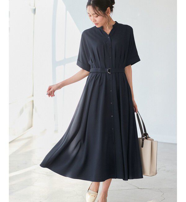 Rope&rsquo;Picnic「【3サイズ展開】シャツコンシャス半袖ワンピース」|ワンピース|コンメイン