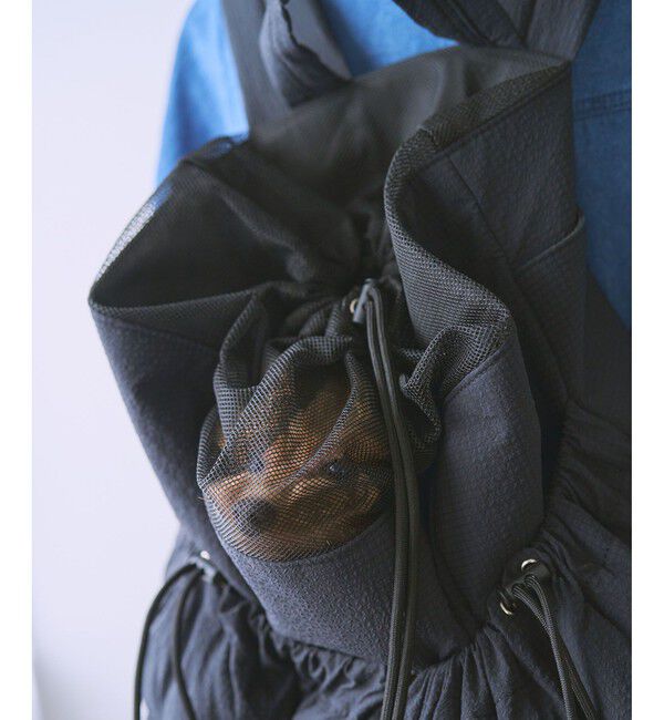 ROPE PICNIC PASSAGE「【DOG】【CONTROL FREAK /コントロールフリーク別注】サッカーパフポケットキャリーバッグ」|その他|ブラック(01)