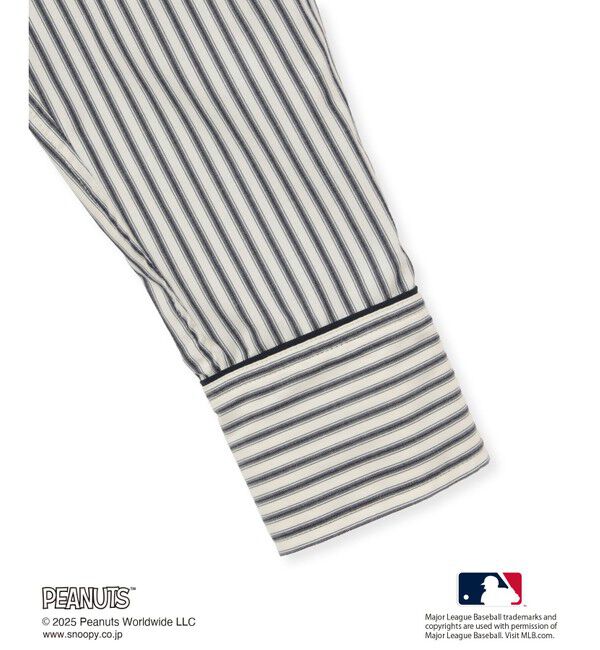 Rope&rsquo;Picnic「【PEANUTS&times;MLB COLLECTION by ROPE' PICNIC】オーバーサイズシャツ」|シャツ・ブラウス|