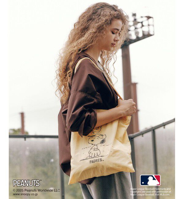 Rope&rsquo;Picnic「【PEANUTS&times;MLB COLLECTION by ROPE' PICNIC】オーバーサイズシャツ」|シャツ・ブラウス|