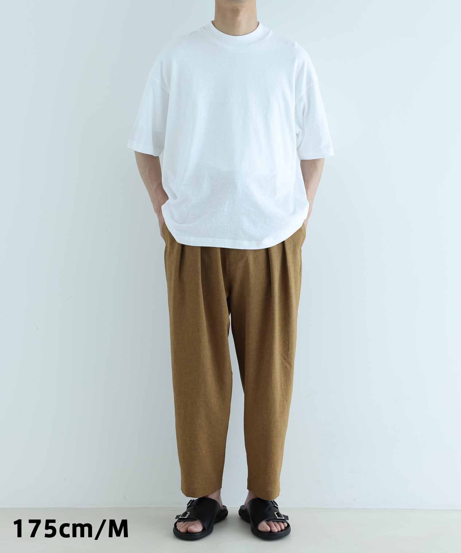 ADAM ET ROPE'「接触冷感 ワイド テーパード アンクルパンツ/イージーケア/吸水速乾」|その他|