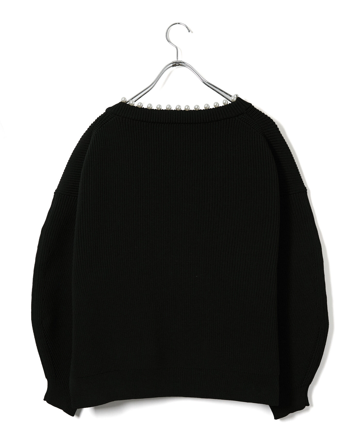 ADAM ET ROPE'「〈追加〉【サステナブル】パール付きカーディガン」|カーディガン|