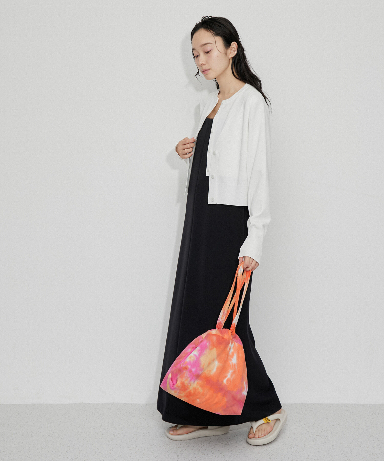 ADAM ET ROPE'「【サステナブル】タイダイ柄巾着バッグ」|ハンドバッグ|