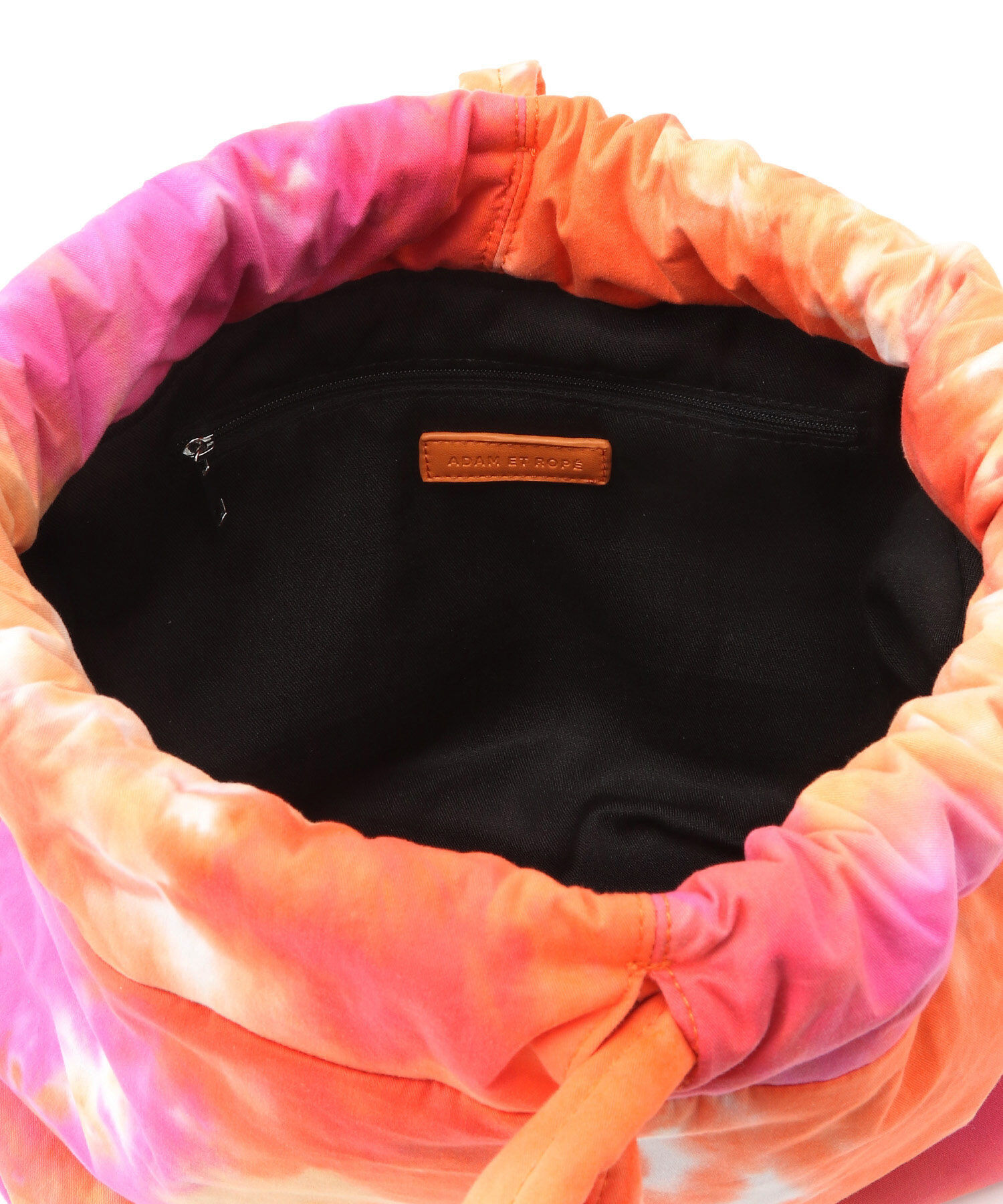 ADAM ET ROPE'「【サステナブル】タイダイ柄巾着バッグ」|ハンドバッグ|