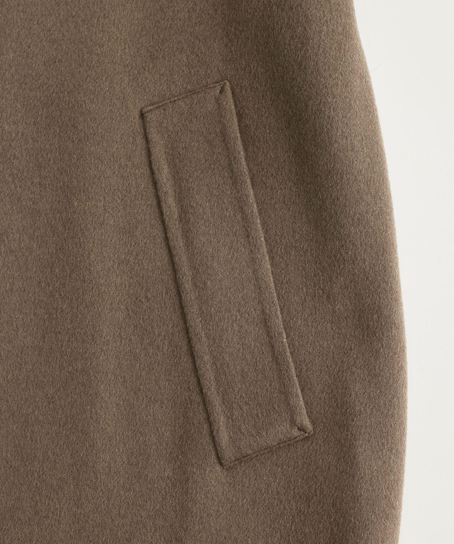 ADAM ET ROPE'「《マフラー付き》メリノウール ダブルフェイス セミダブル オーバー コート / 超軽量 / ユニセックス」|ステンカラーコート|