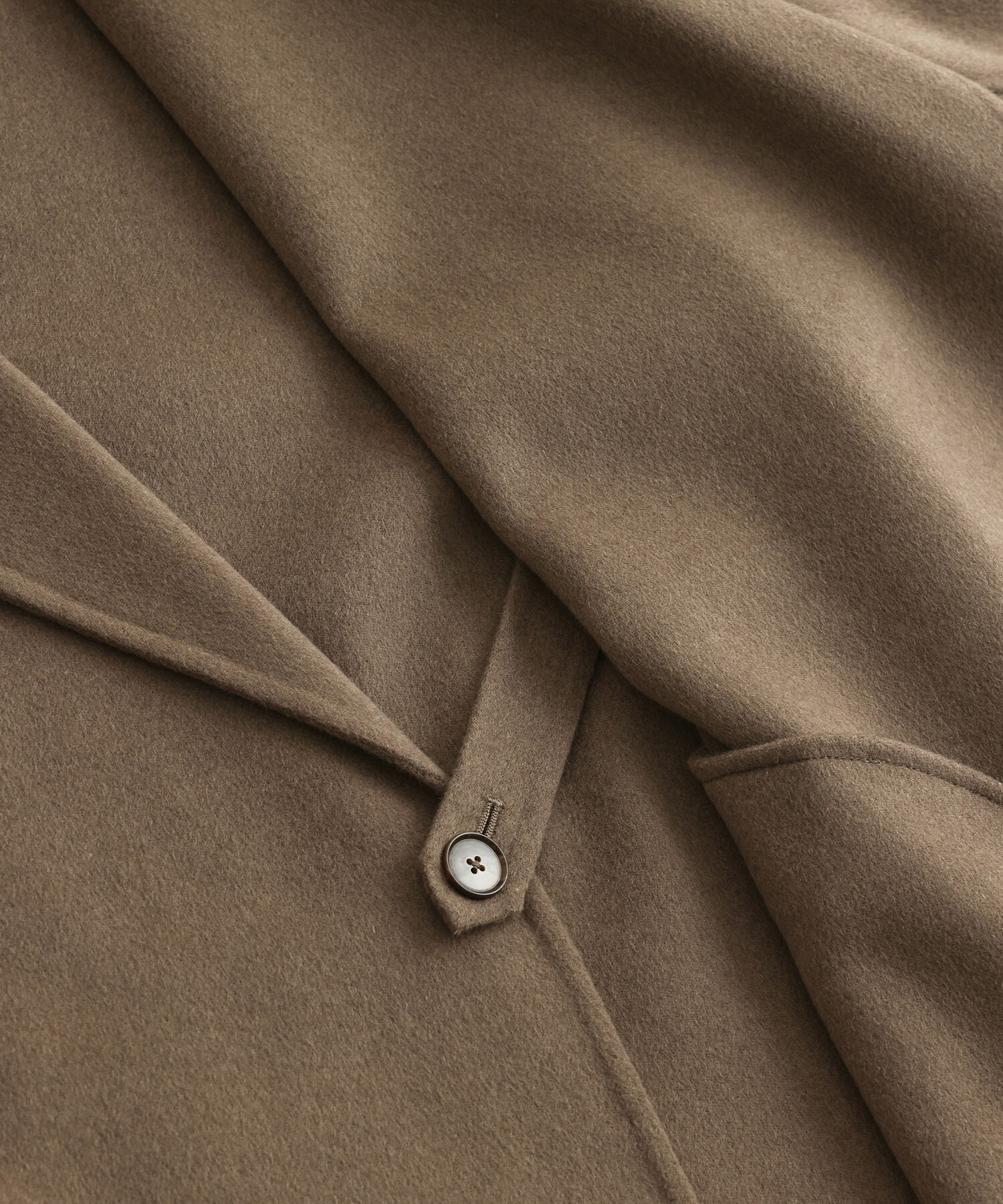 ADAM ET ROPE'「《マフラー付き》メリノウール ダブルフェイス セミダブル オーバー コート / 超軽量 / ユニセックス」|ステンカラーコート|