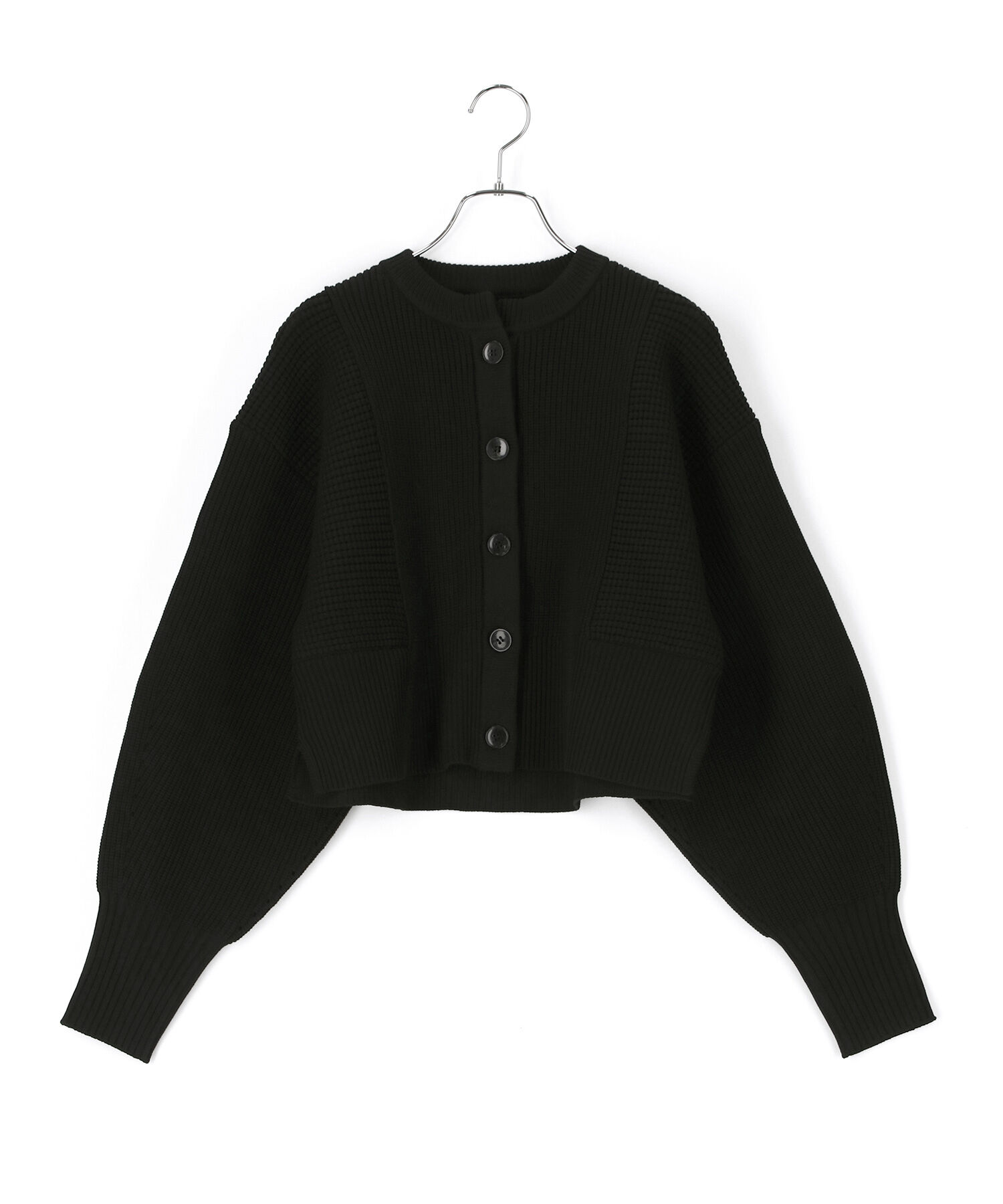 ADAM ET ROPE'「【WEB限定・新色追加】ペプラムコンビニットカーディガン」|カーディガン|