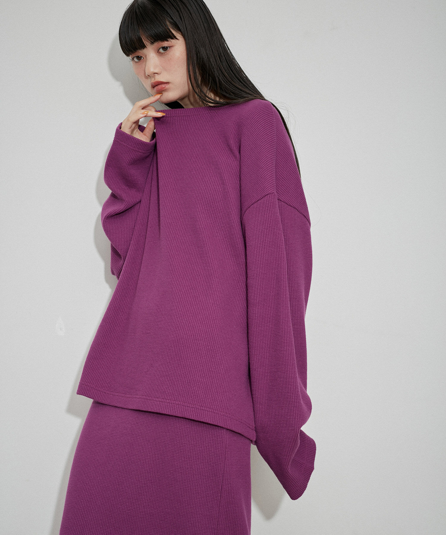 ADAM ET ROPE'「【Miller for ADAM ET ROPE】別注WAFFLE L/S TEE」|Tシャツ・カットソー|